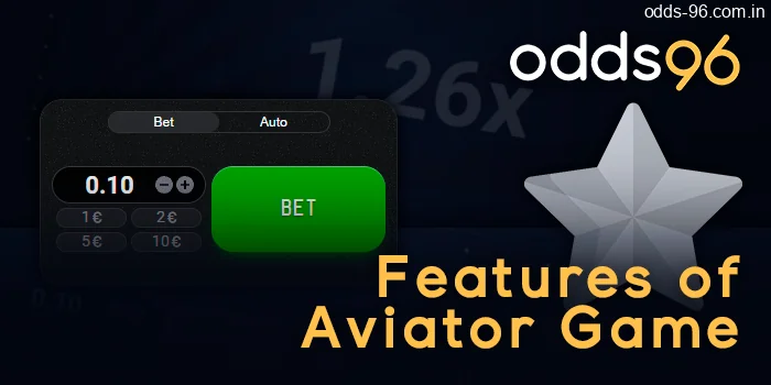 Main features of Aviator game by spribe at odds96