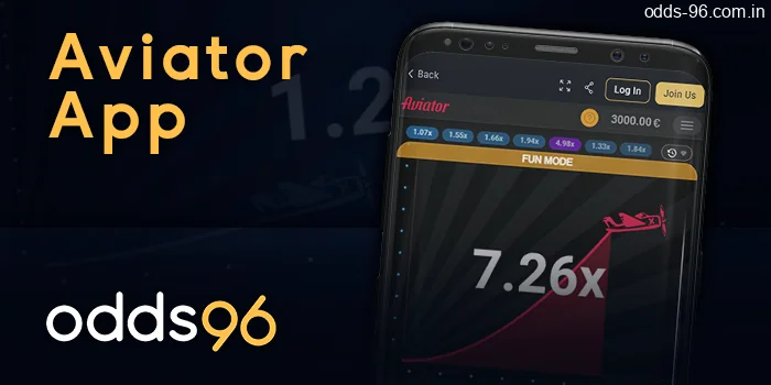 Aviator app for Android from Odds96