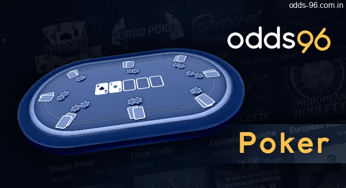 More than 30 Odds96 Poker Online games: Caribbean Stud, Texas Hold’em