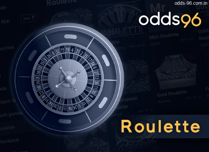 Play 100+ Odds96 Roulette games - wide variety of games to bet on