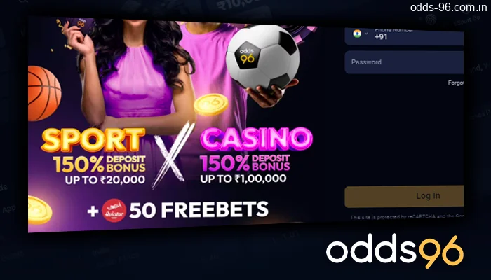 Bonuses for new players from India on Odds96
