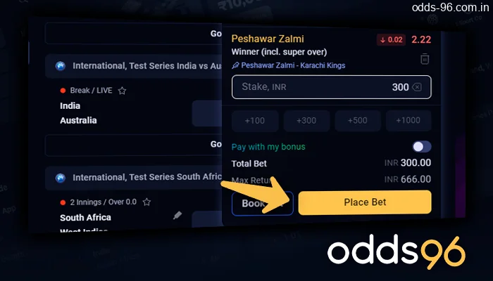 How to bet on cricket in a bookmaker's office Odds96