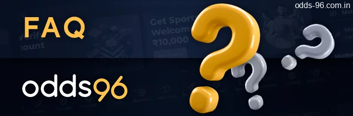 Frequently Asked Questions about Odds96 betting, casino, registration, payments