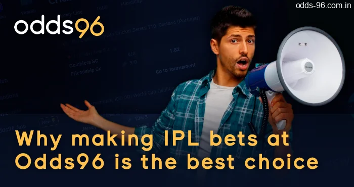 Reasons to bet on IPL tournament at Odds96 - good odds, quick registration, instant support and more