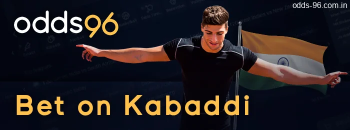 Kabaddi betting in India at Odds96 site or app