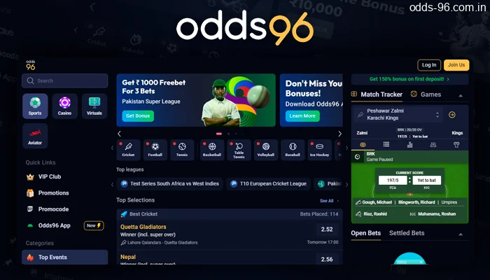 Betting on Kabaddi at the bookmaker Odds 96