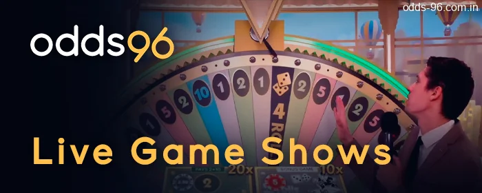 Odds96 Live Game Shows in HD quality