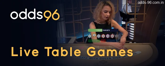 Odds96 Live Table Games: dealers and atmosphere of real casino