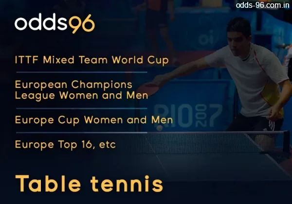 Table tennis betting for Odds96 players