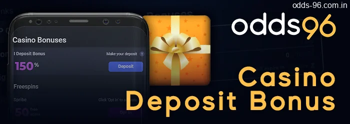 Odds96 App Casino Deposit Bonus – Get up to INR 100,00