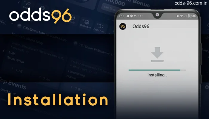 Odds96 Mobile App Installation Process
