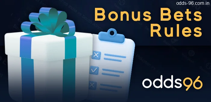 Bonus Bets Rules at Odds96: terms and conditions for rewards