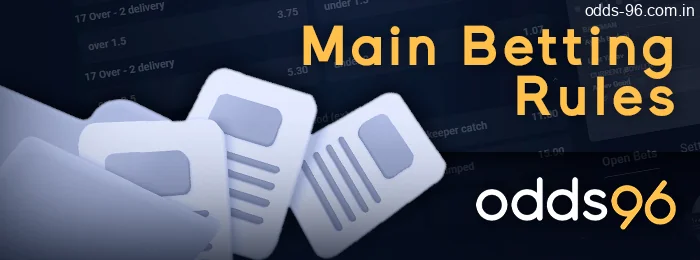 Main betting rules of Odds96 - all you need to know