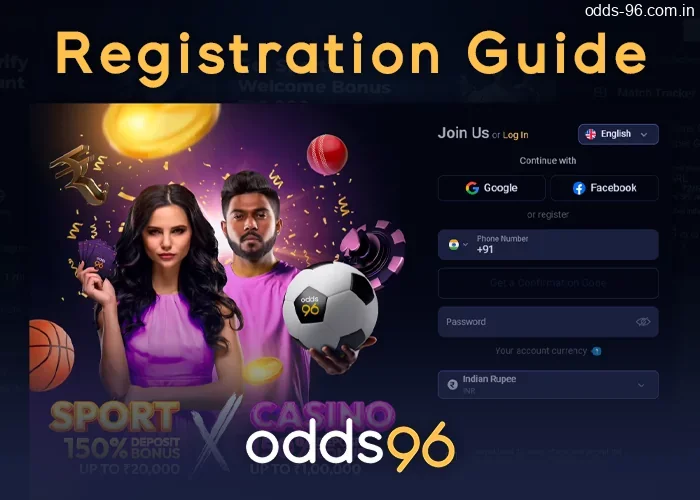 How to register an account on the Odds96