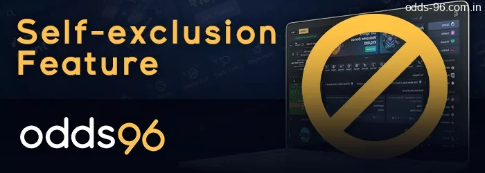 Self-exclusion feature at Odds96
