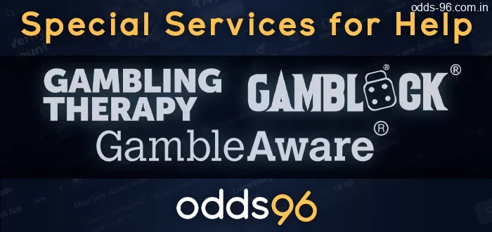 Special Services for help: Gambling Therapy, Gamblock, GambleAware